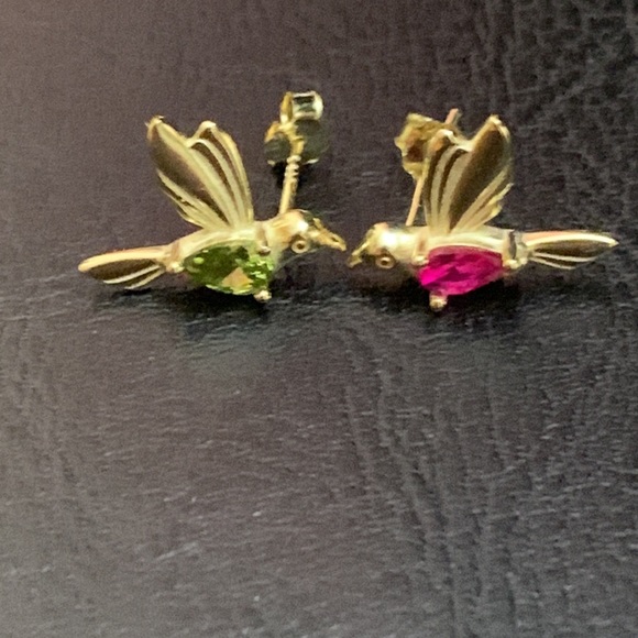 Hummingbird earrings - Picture 2 of 2